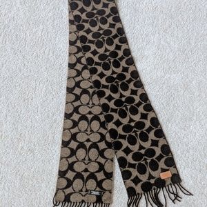 Tan coach scarf